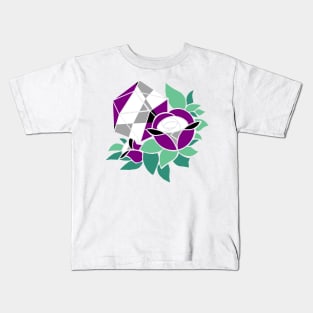 Pretty Poly Rose Aegosexual Pride Kids T-Shirt